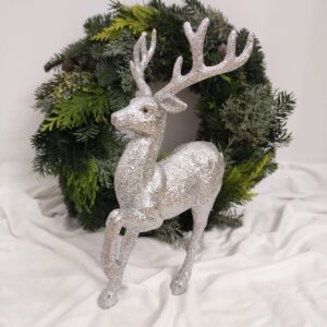 Jeleń 30,5 cm brokat